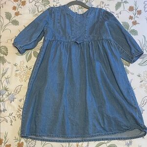 Lil Legs Girls' Denim Blue Smock Dress size 6